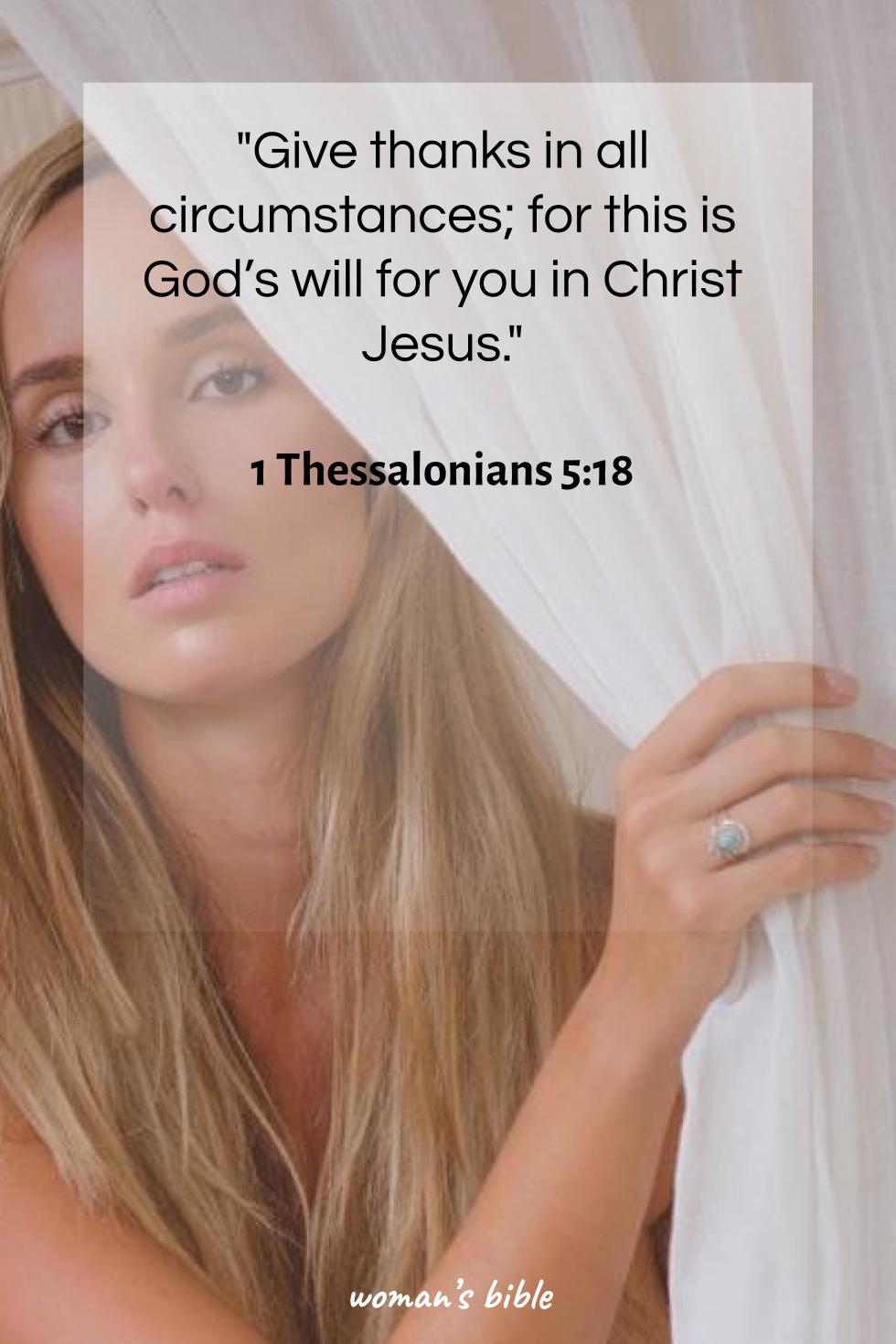 daily verse for woman Sunday, September 14th, 2025 1 Thessalonians 5:18