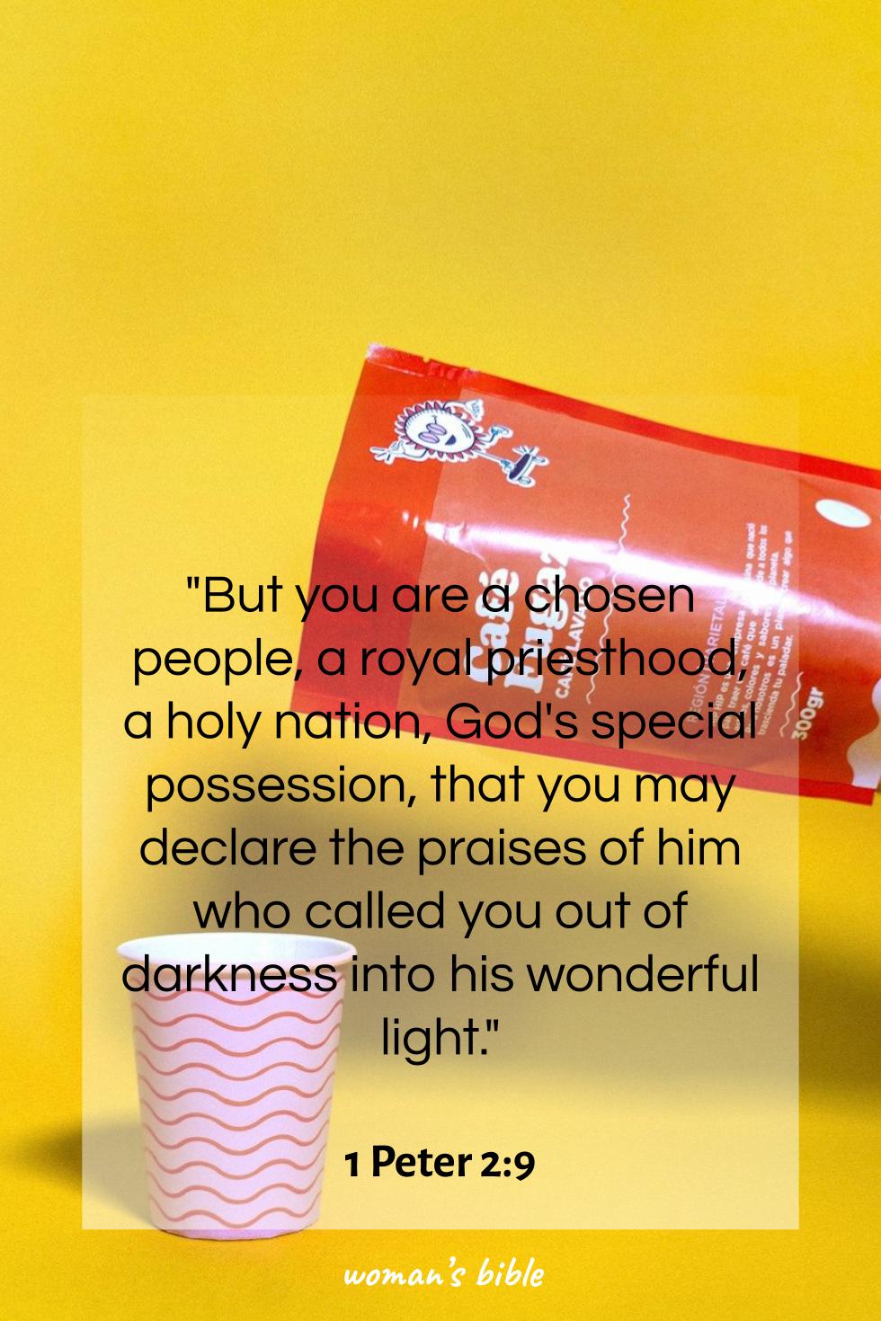 daily verse for woman Thursday, September 4th, 2025 1 Peter 2:9