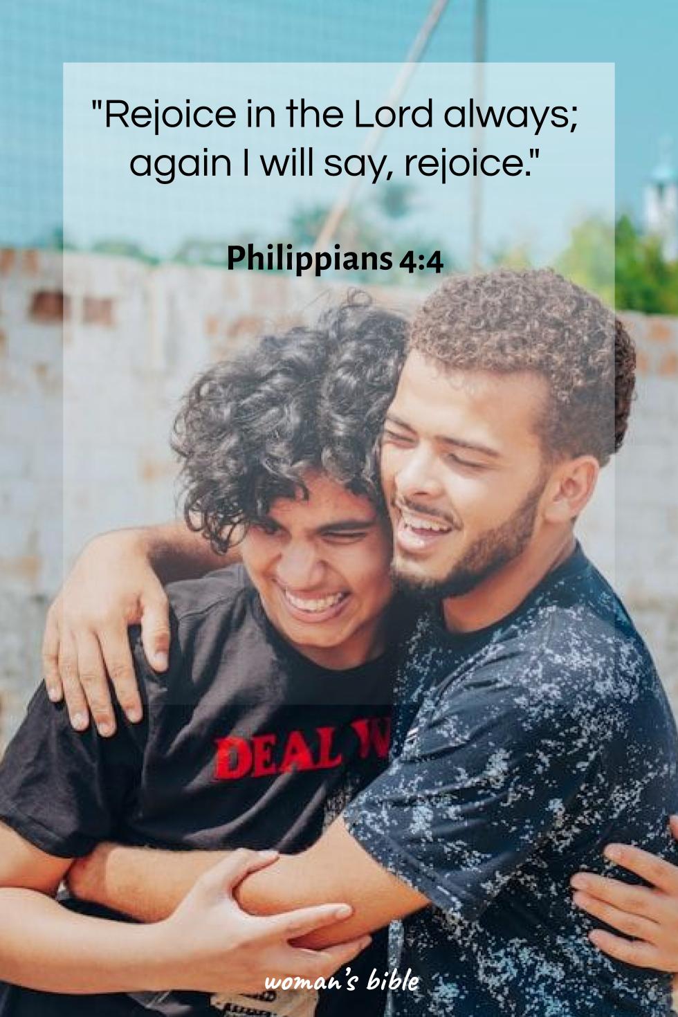 daily verse for woman Tuesday, September 23rd, 2025 Philippians 4:4