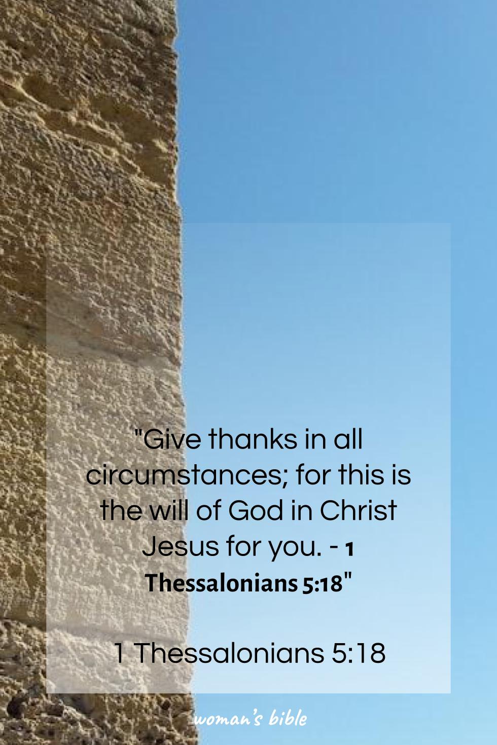 daily verse for woman Wednesday, September 3rd, 2025 1 Thessalonians 5:18