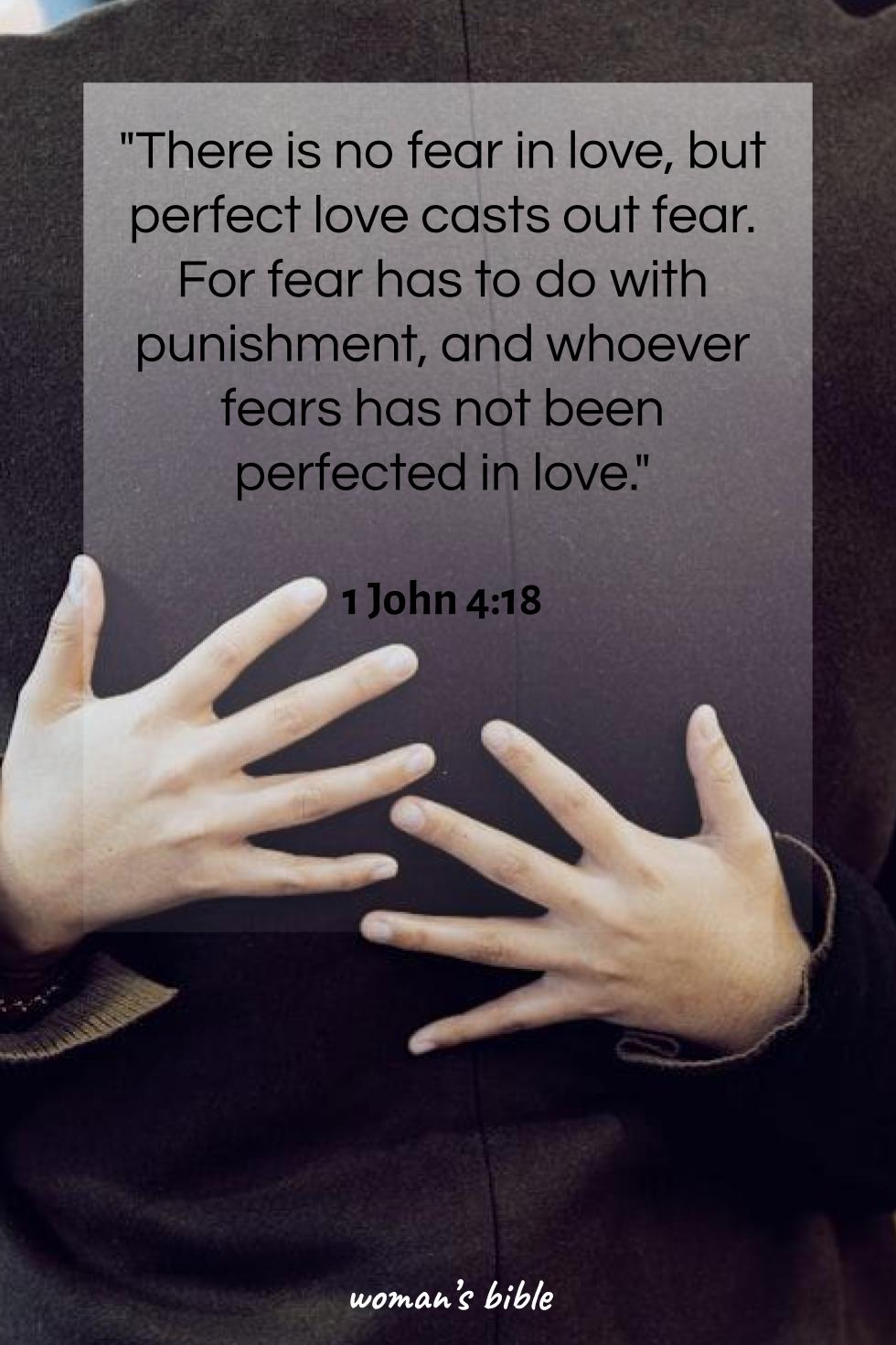 daily verse for woman Friday, October 24th, 2025 1 John 4:18