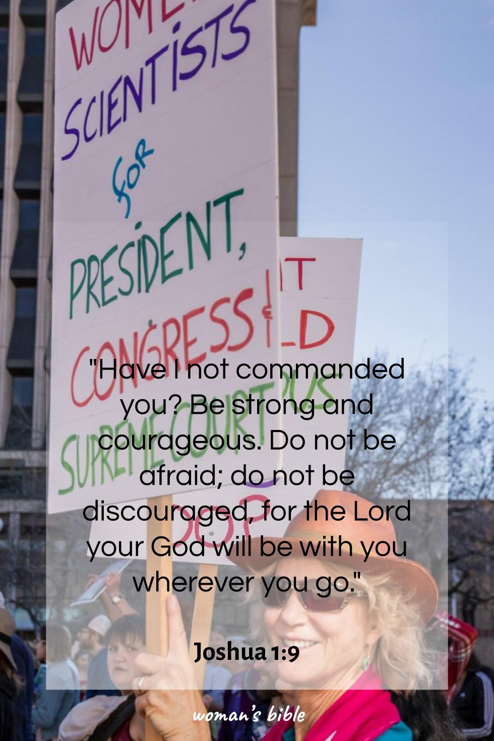 daily verse for woman Saturday, October 25th, 2025 Joshua 1:9
