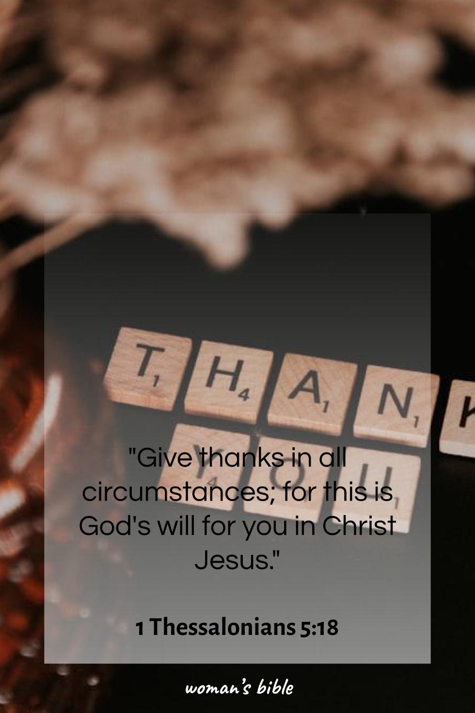 daily verse for woman Wednesday, October 22nd, 2025 1 Thessalonians 5:18