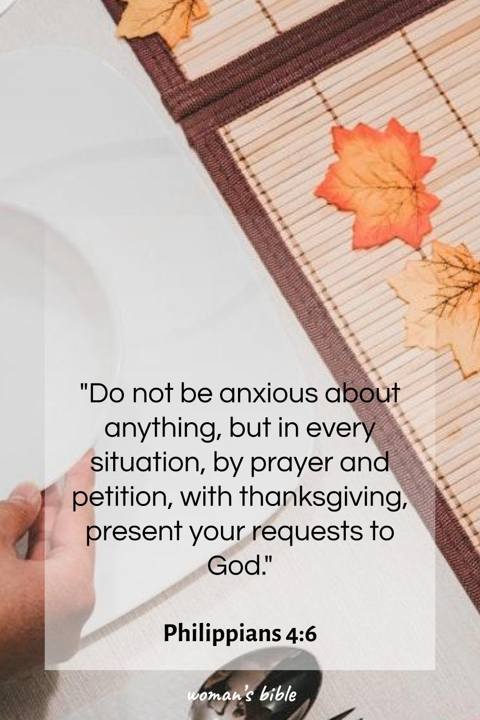 daily verse for woman Wednesday, October 29th, 2025 Philippians 4:6