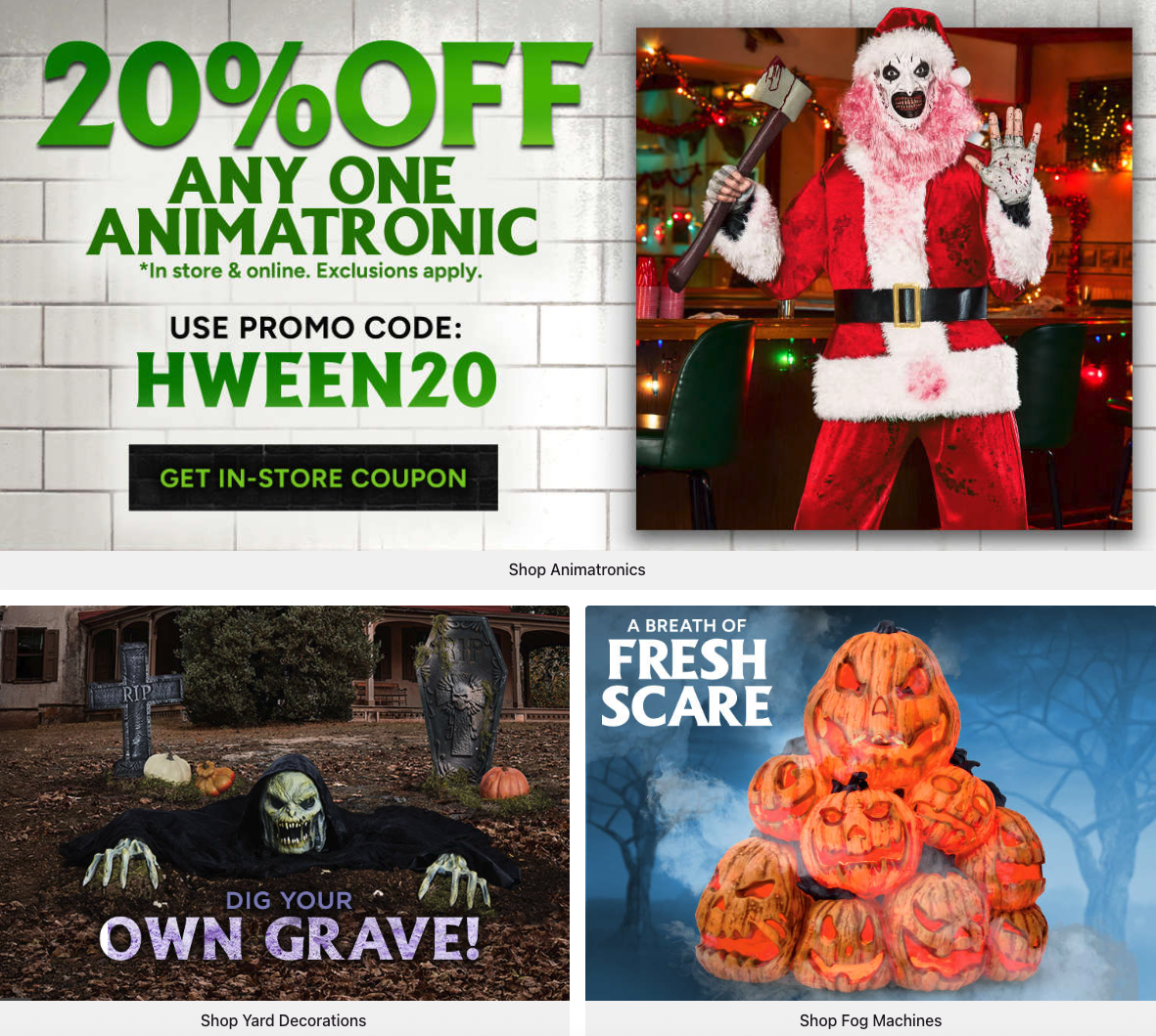 Happy Halloween! Shop at Spirit Halloween