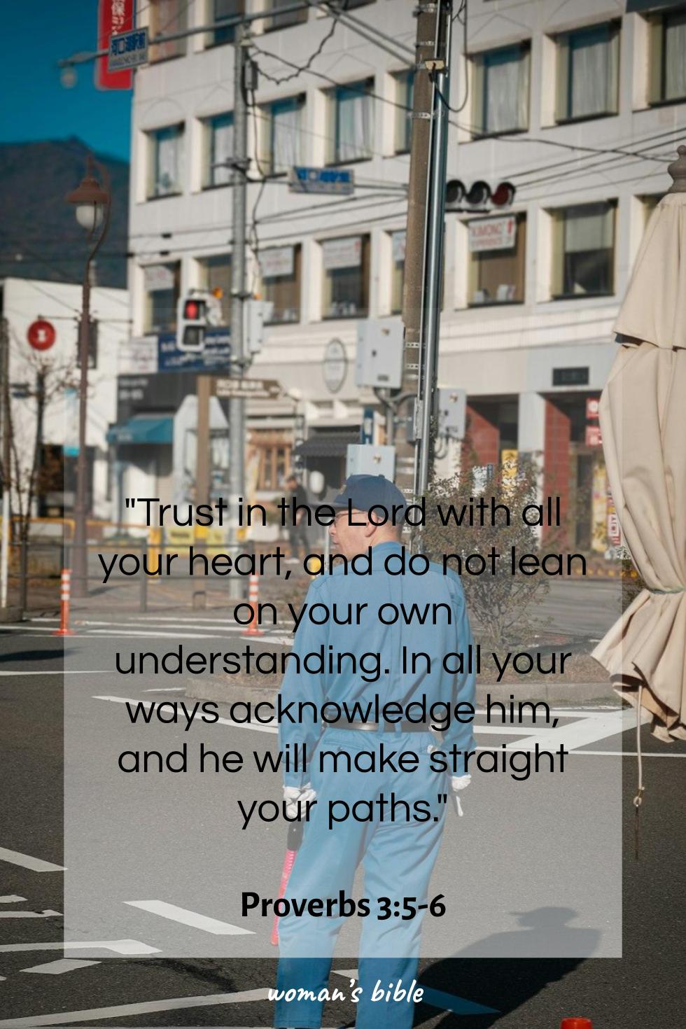 daily verse for woman Friday, November 7th, 2025 Proverbs 3:5-6