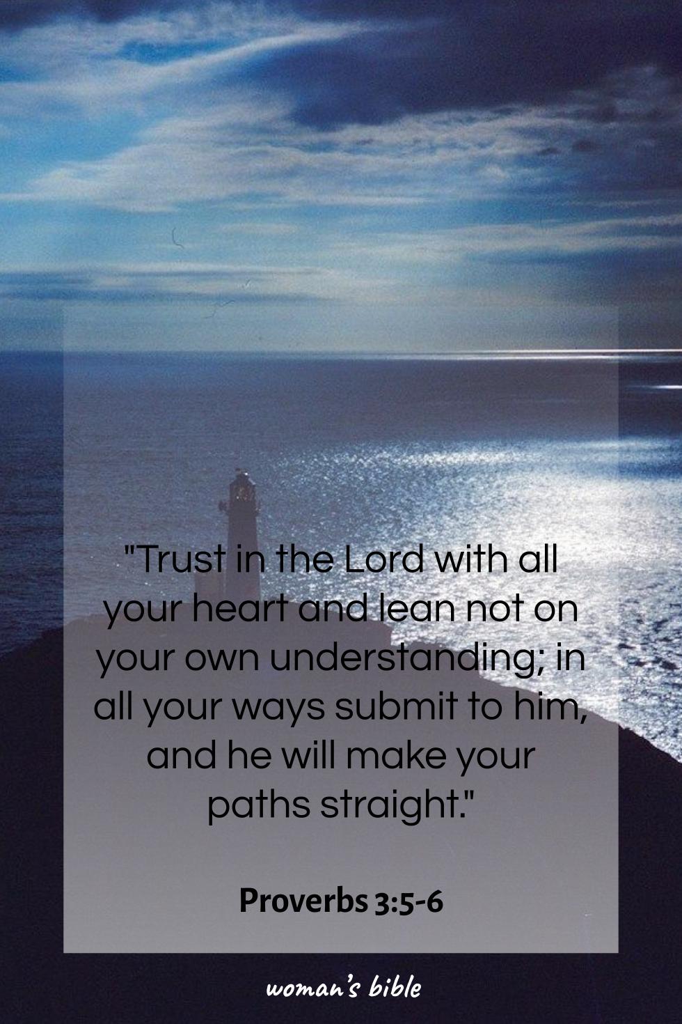 daily verse for woman Tuesday, November 11th, 2025 Proverbs 3:5-6