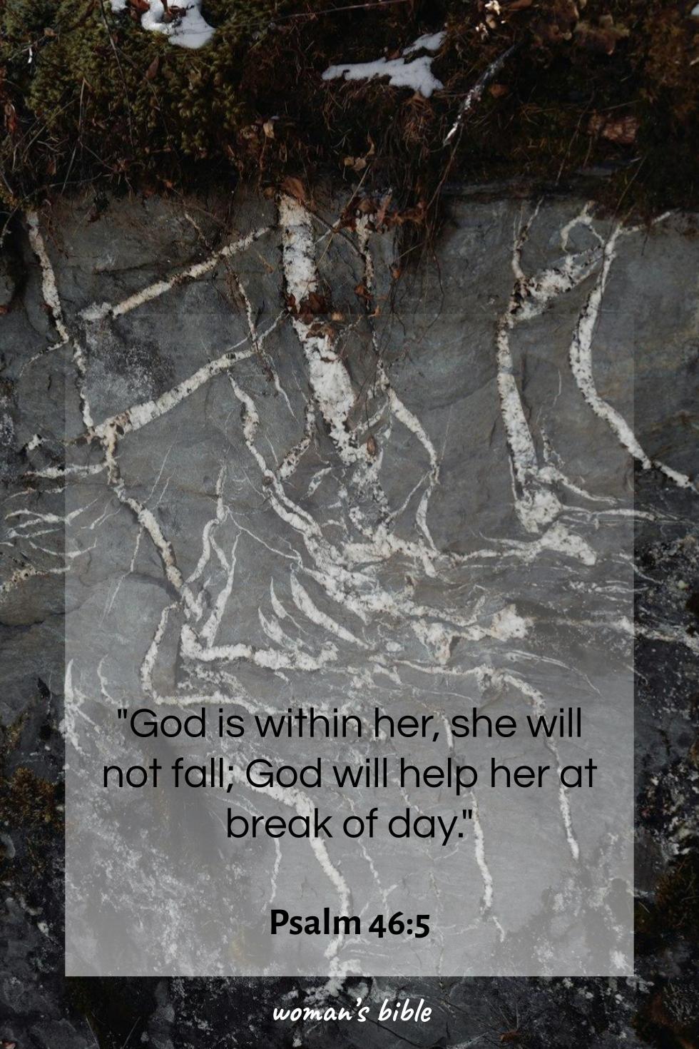 daily verse for woman Tuesday, November 18th, 2025 Psalm 46:5