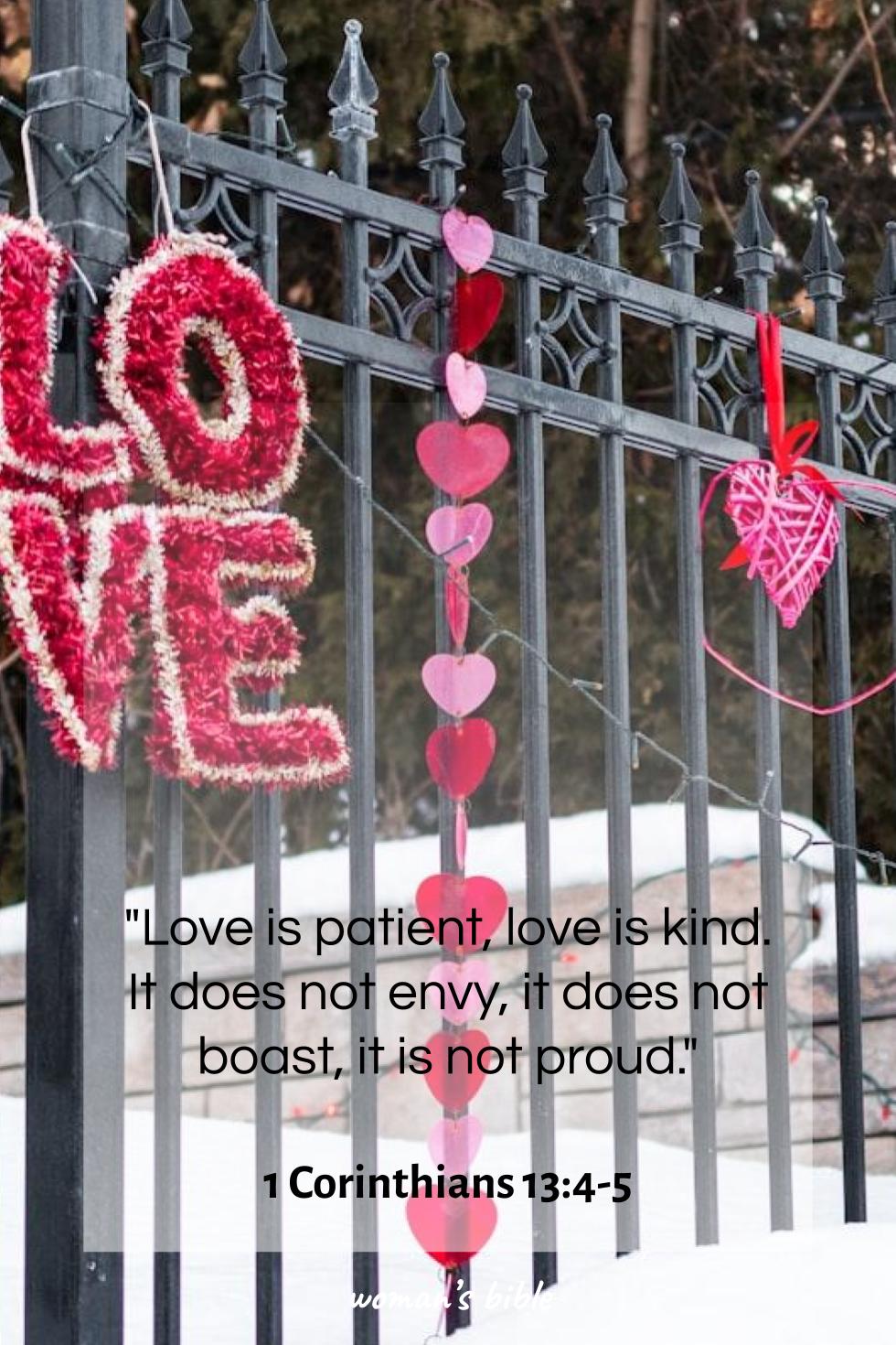 daily verse for woman Sunday, December 21st, 2025 1 Corinthians 13:4-5