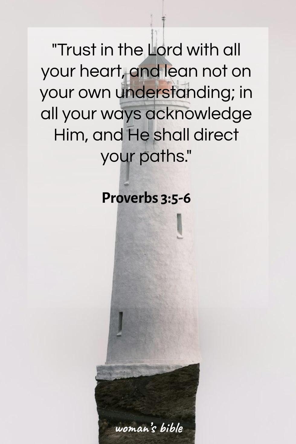 daily verse for woman Friday, January 16th, 2026 Proverbs 3:5-6
