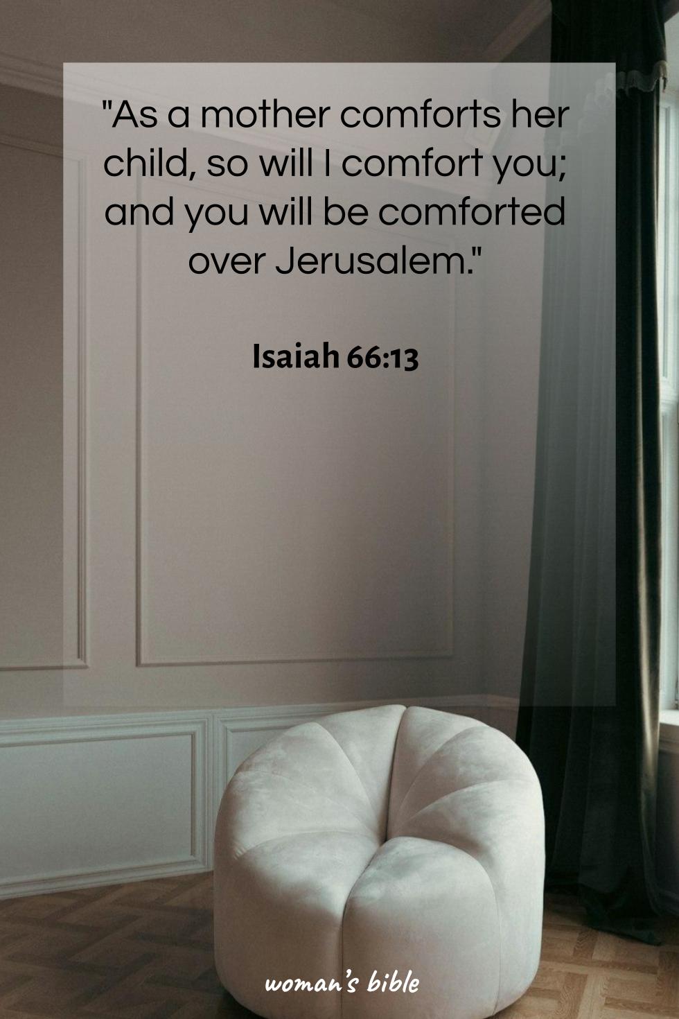 daily verse for woman Monday, January 26th, 2026 Isaiah 66:13