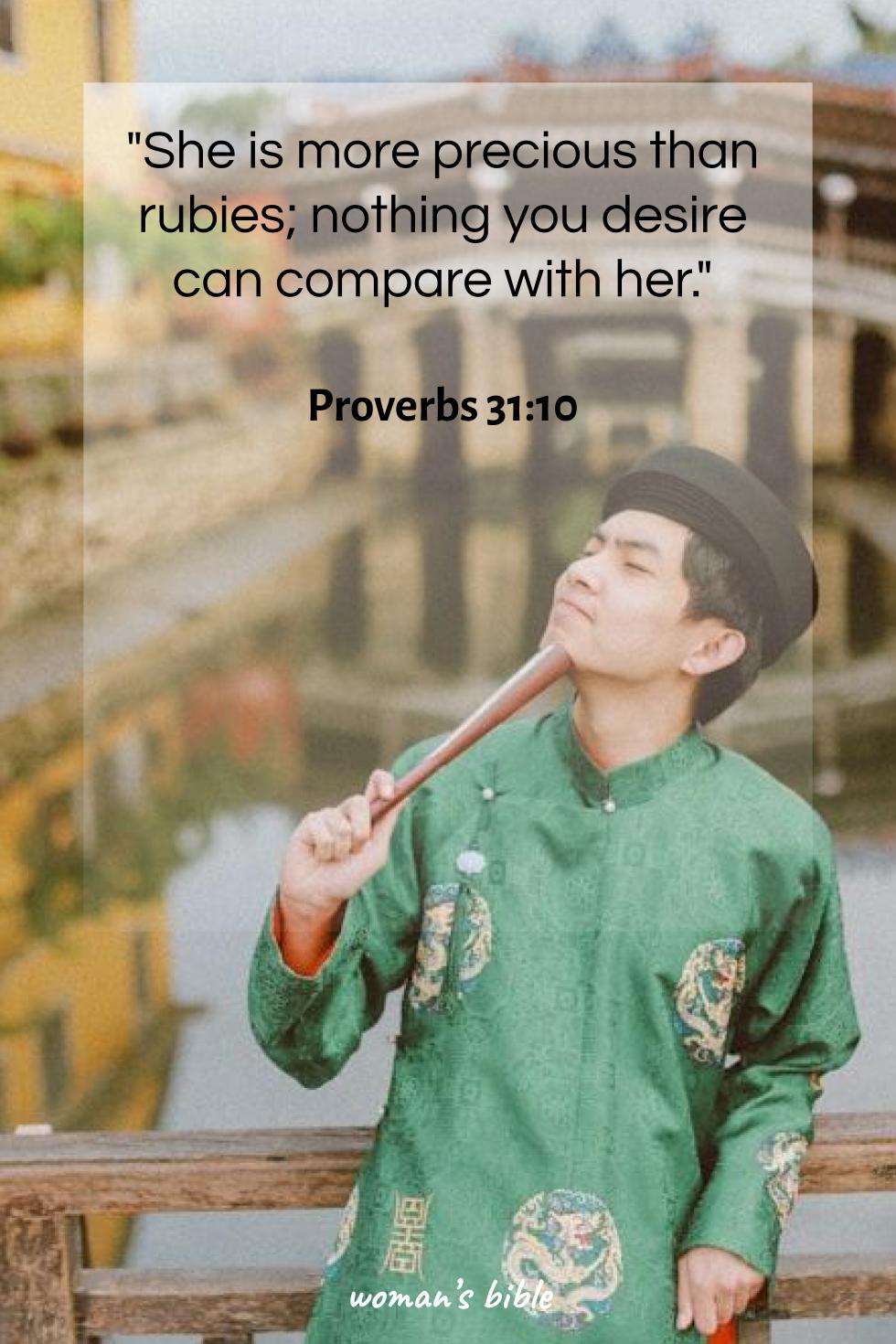 daily verse for woman Saturday, January 10th, 2026 Proverbs 31:10