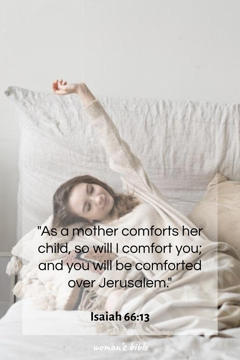 daily verse for woman Saturday, January 17th, 2026 Isaiah 66:13