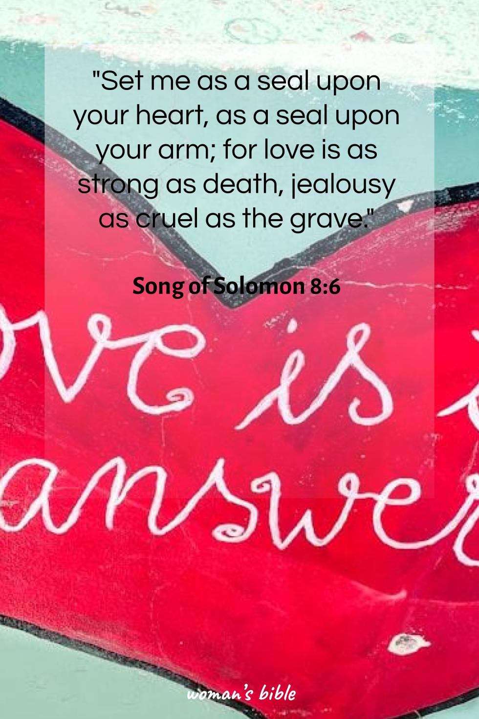 daily verse for woman Sunday, January 18th, 2026 Song of Solomon 8:6