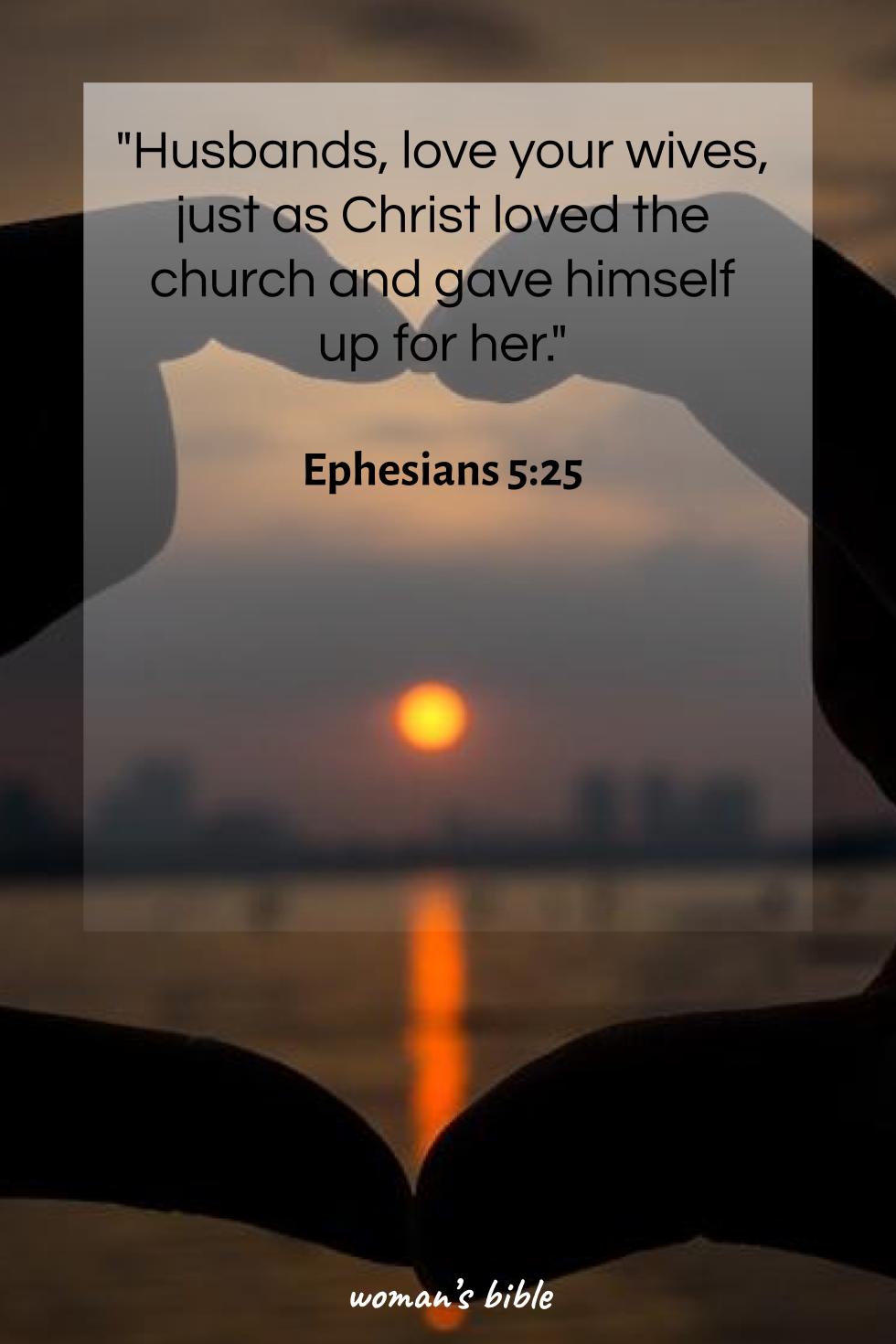 daily verse for woman Thursday, January 22nd, 2026 Ephesians 5:25