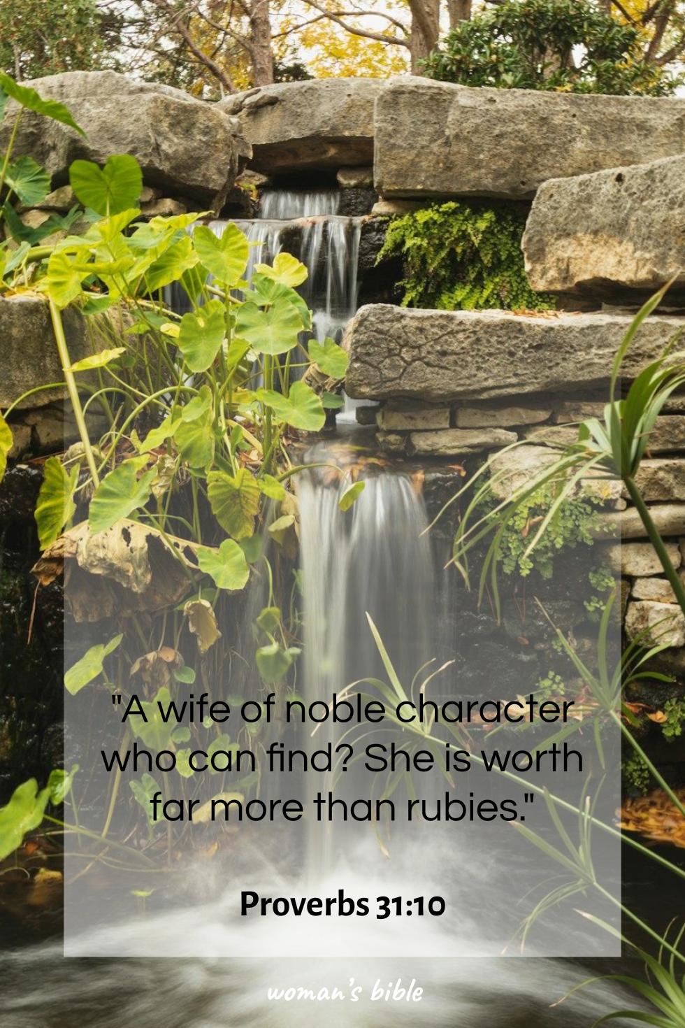 daily verse for woman Tuesday, January 13th, 2026 Proverbs 31:10