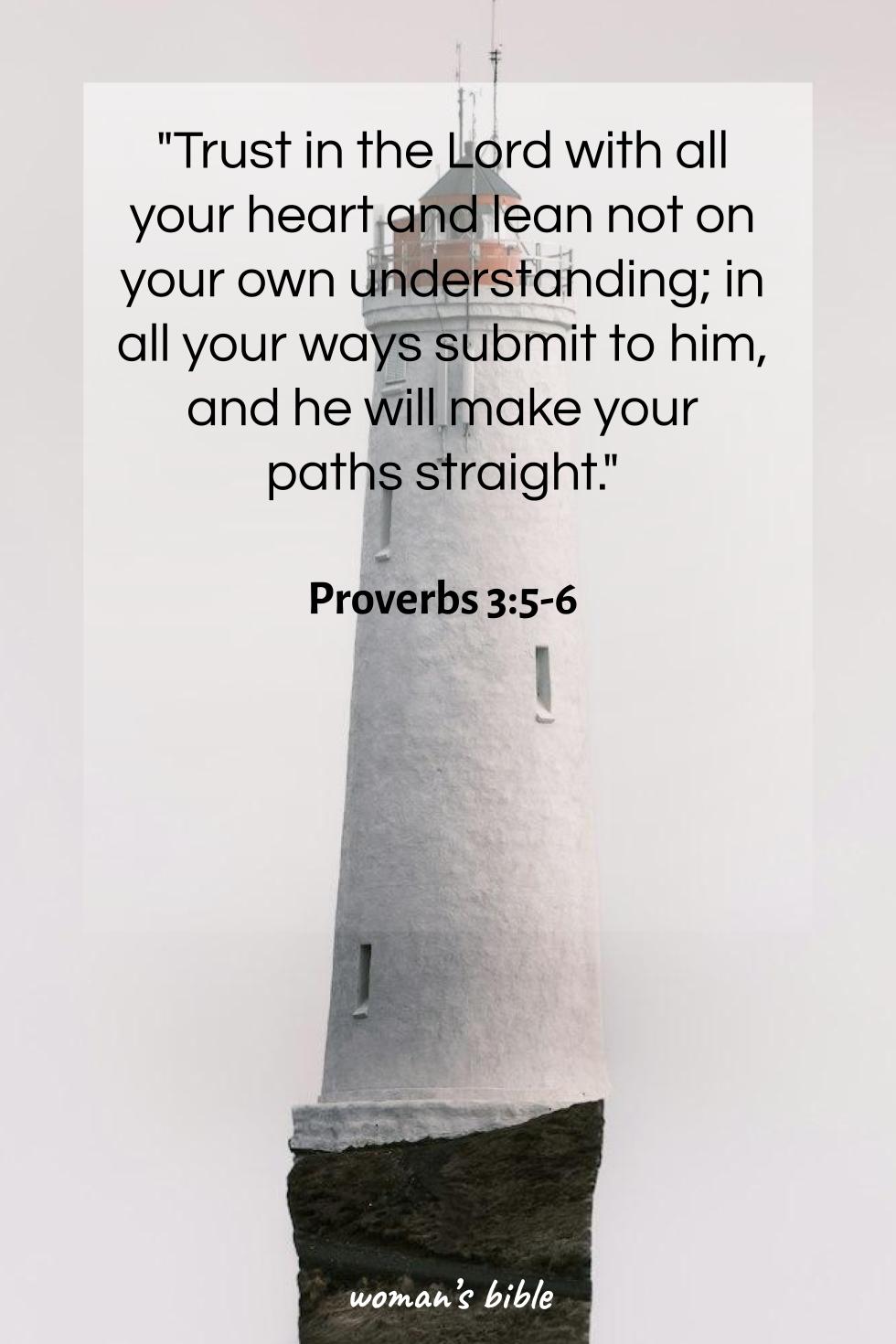 daily verse for woman Tuesday, January 6th, 2026 Proverbs 3:5-6