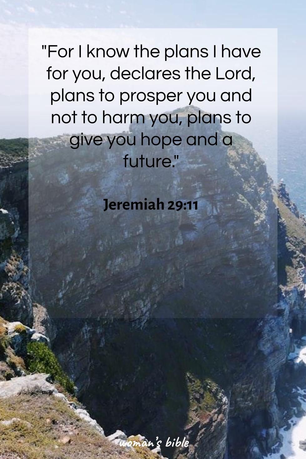 daily verse for woman Friday, February 27th, 2026 Jeremiah 29:11