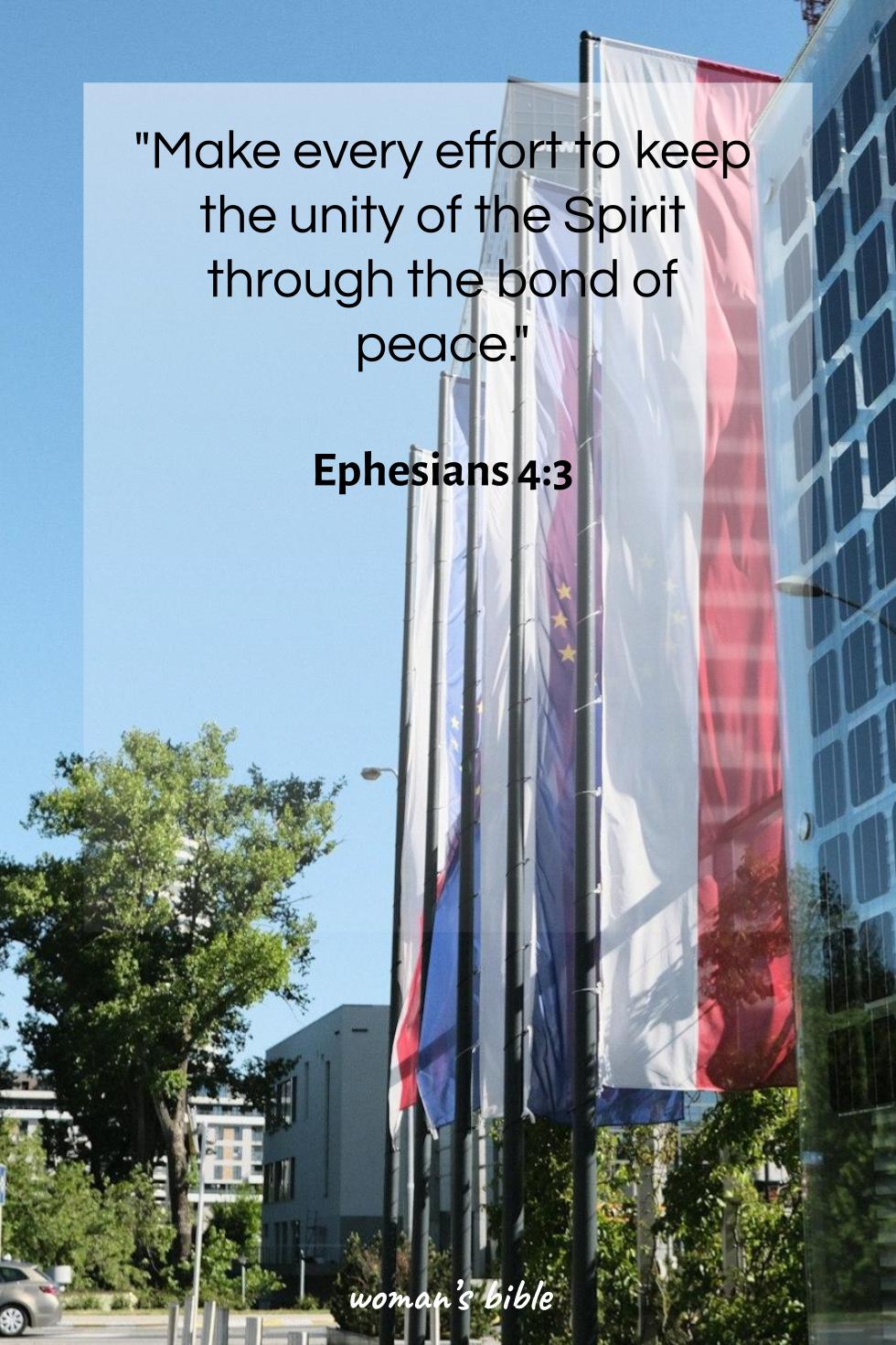 daily verse for woman Monday, February 2nd, 2026 Ephesians 4:3