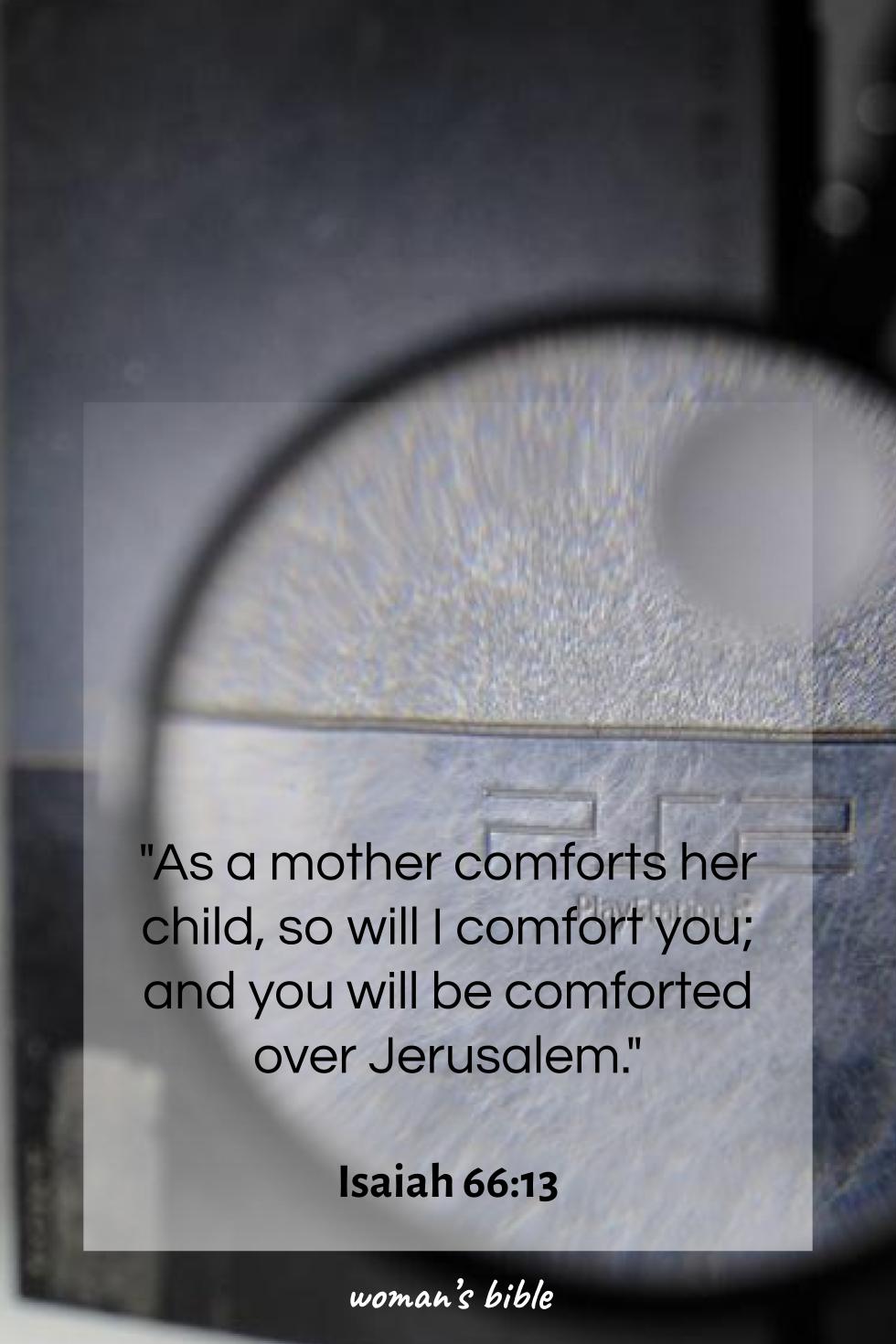 daily verse for woman Saturday, February 7th, 2026 Isaiah 66:13