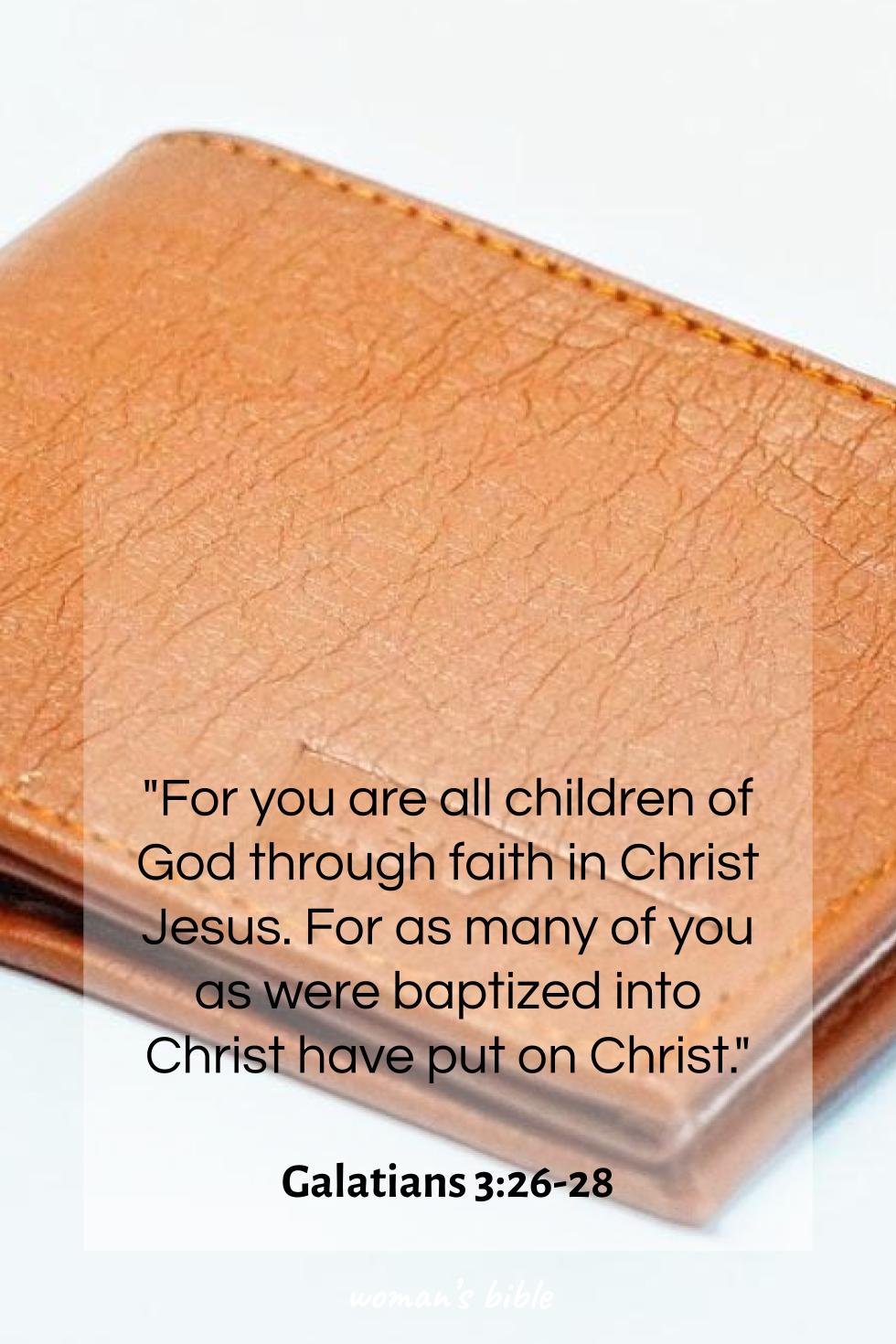 daily verse for woman Sunday, February 1st, 2026 Galatians 3:26-28