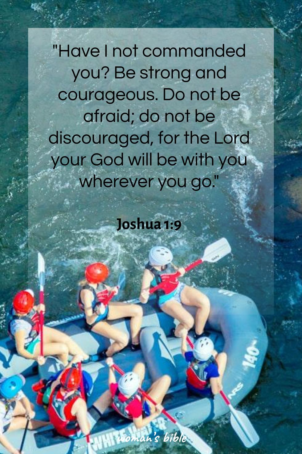 daily verse for woman Sunday, February 8th, 2026 Joshua 1:9