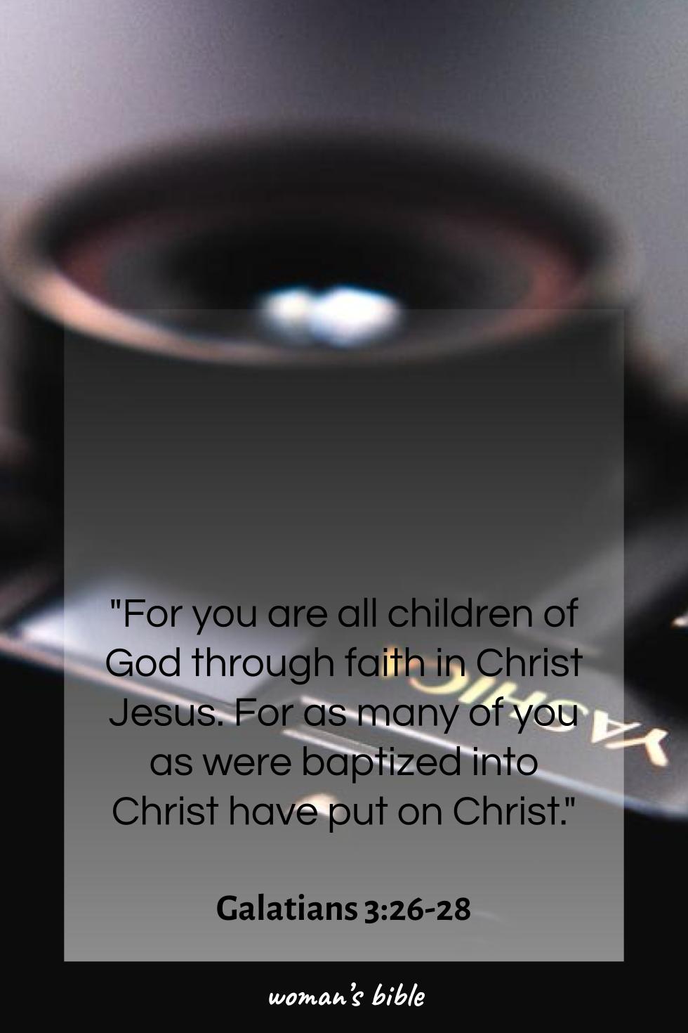 daily verse for woman Tuesday, February 17th, 2026 Galatians 3:26-28