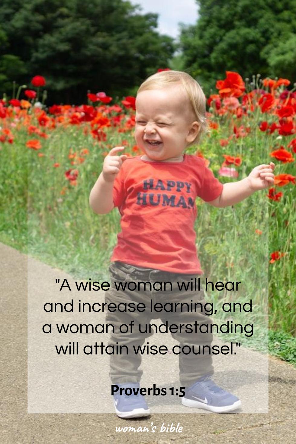 daily verse for woman Wednesday, February 11th, 2026 Proverbs 1:5