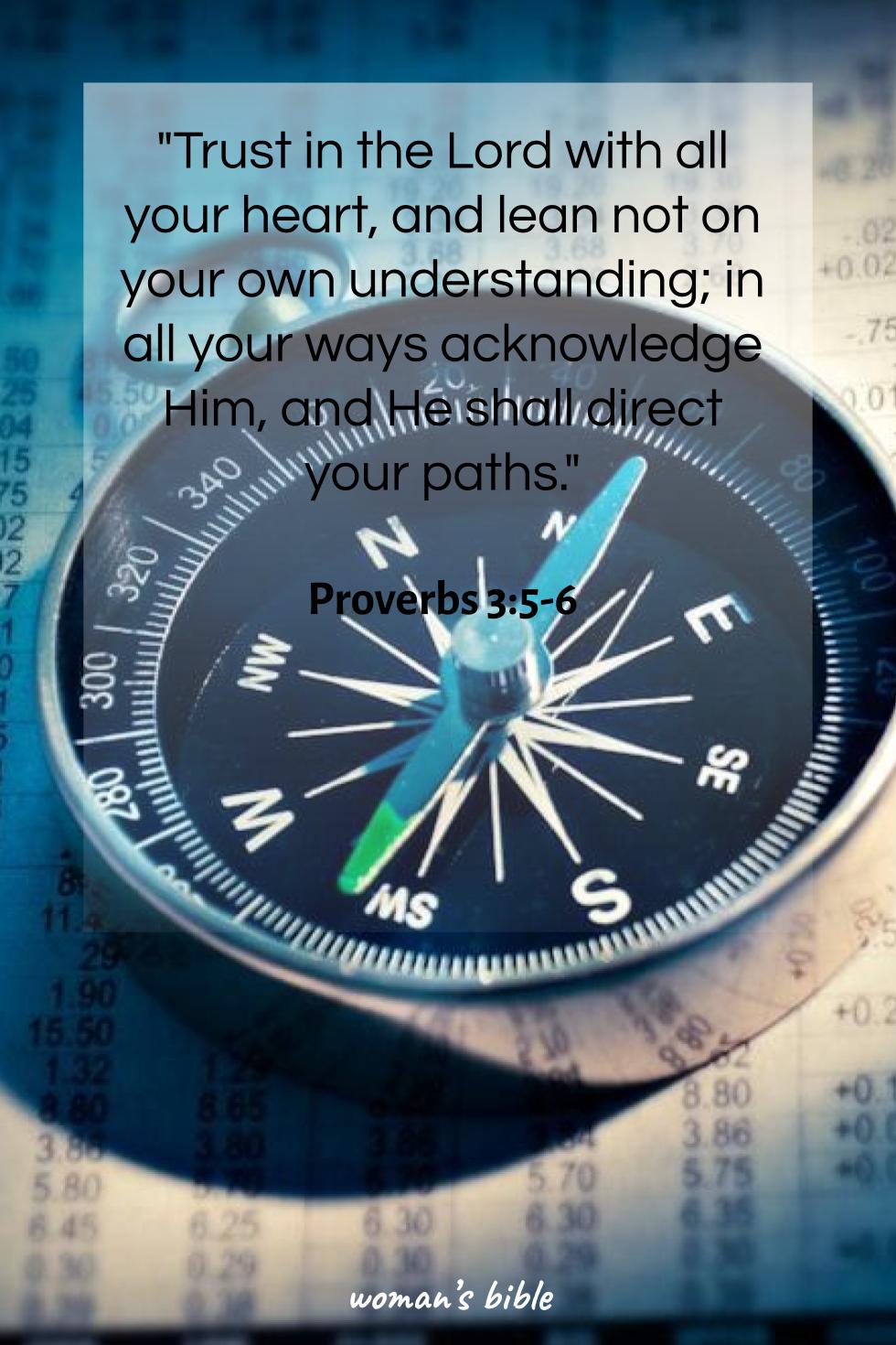 daily verse for woman Friday, March 27th, 2026 Proverbs 3:5-6