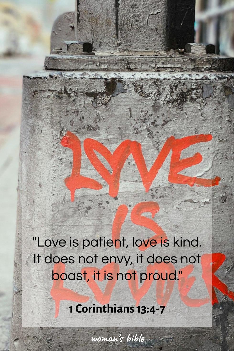 daily verse for woman Sunday, March 29th, 2026 1 Corinthians 13:4-7