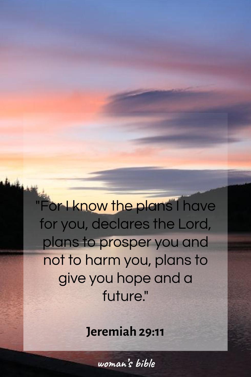 daily verse for woman Tuesday, March 10th, 2026 Jeremiah 29:11