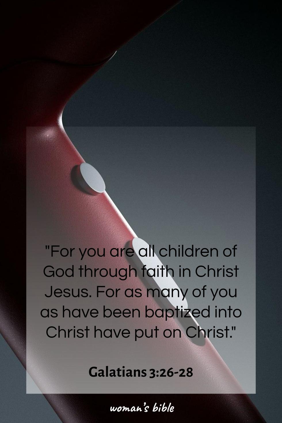 daily verse for woman Wednesday, March 11th, 2026 Galatians 3:26-28