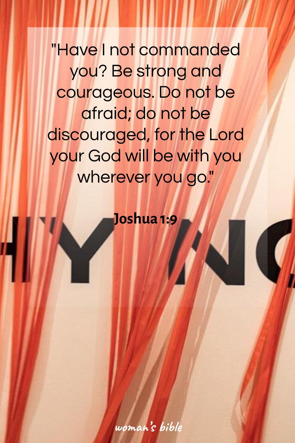 daily verse for woman Wednesday, March 25th, 2026 Joshua 1:9