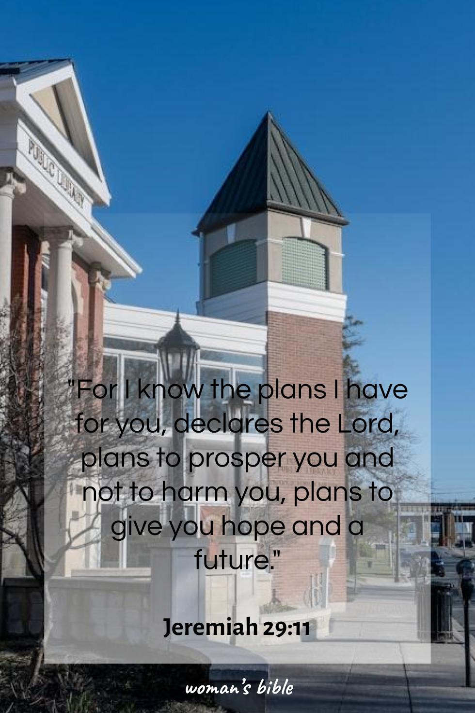 daily verse for woman Wednesday, March 4th, 2026 Jeremiah 29:11