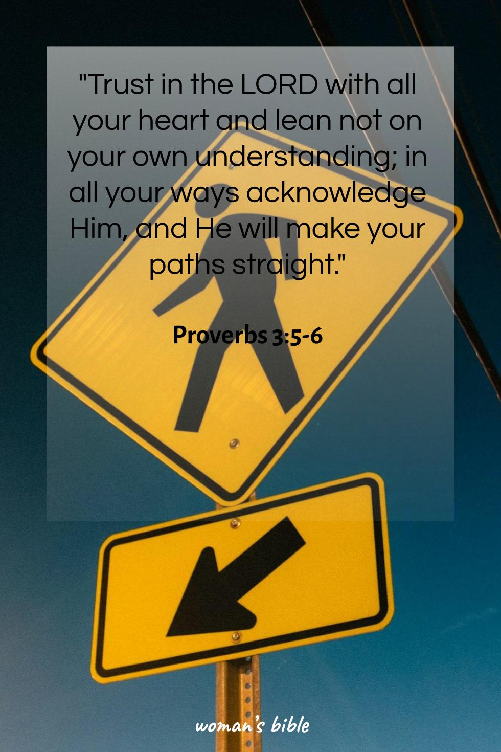 daily verse for woman Saturday, April 4th, 2026 Proverbs 3:5-6