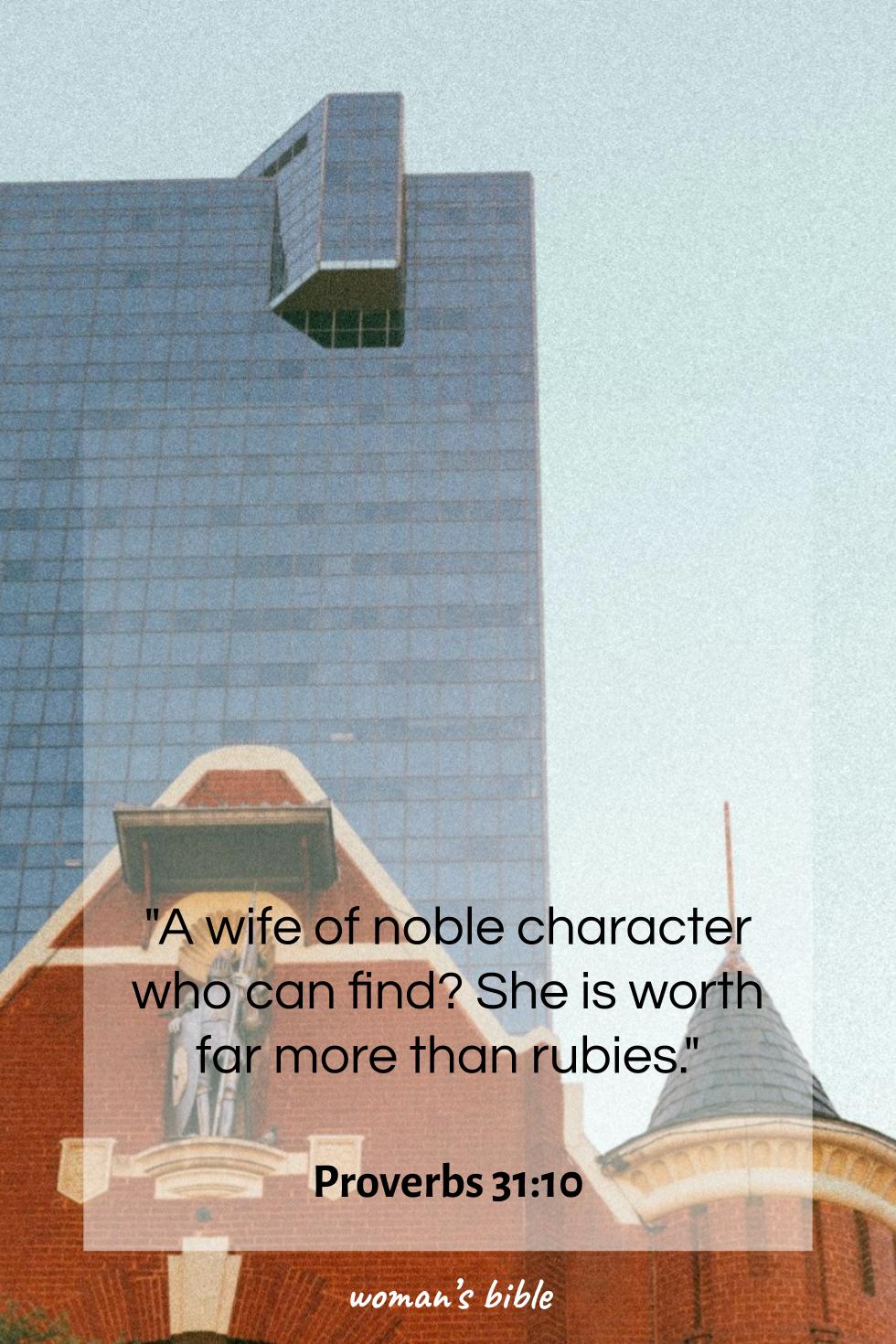 daily verse for woman Sunday, April 26th, 2026 Proverbs 31:10