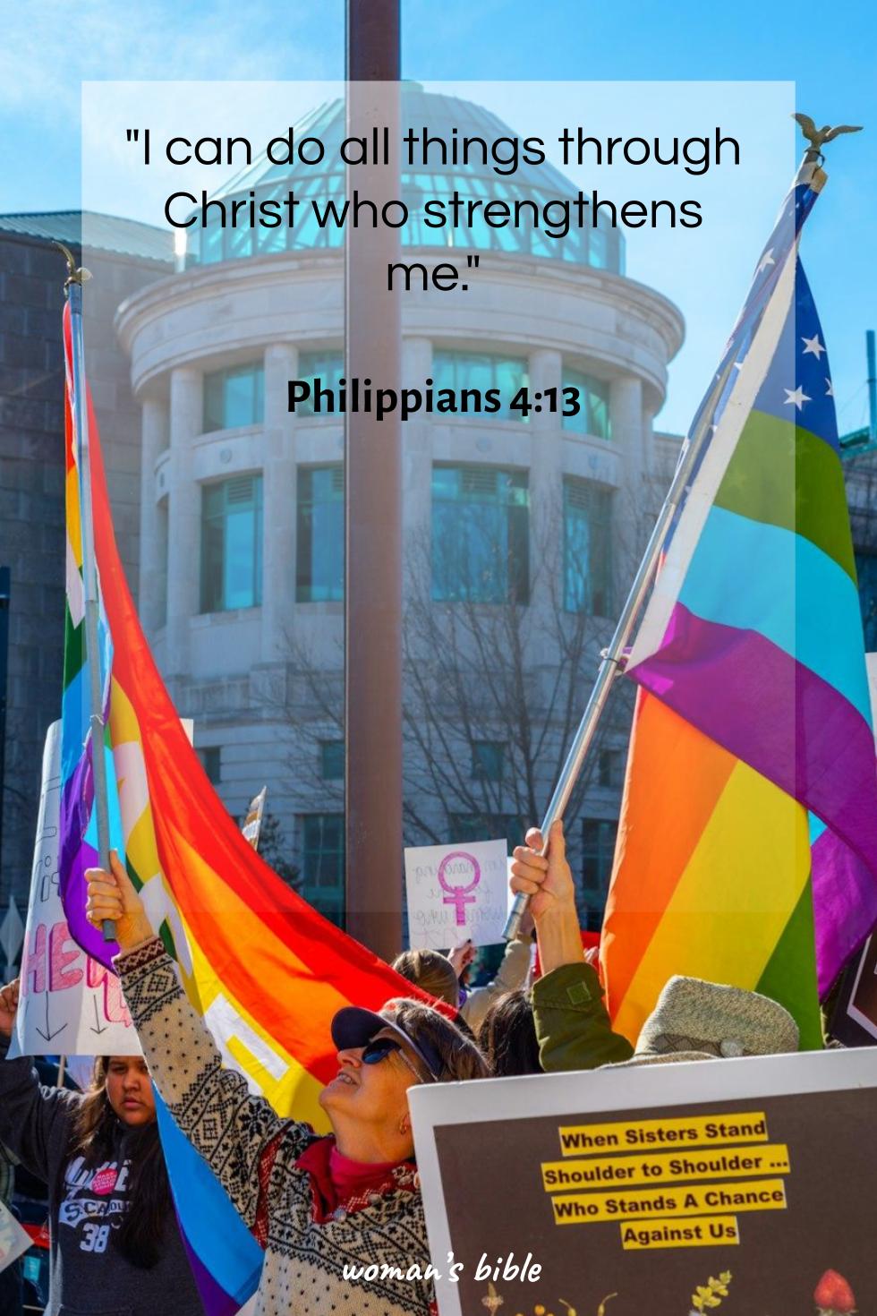 daily verse for woman Thursday, April 23rd, 2026 Philippians 4:13