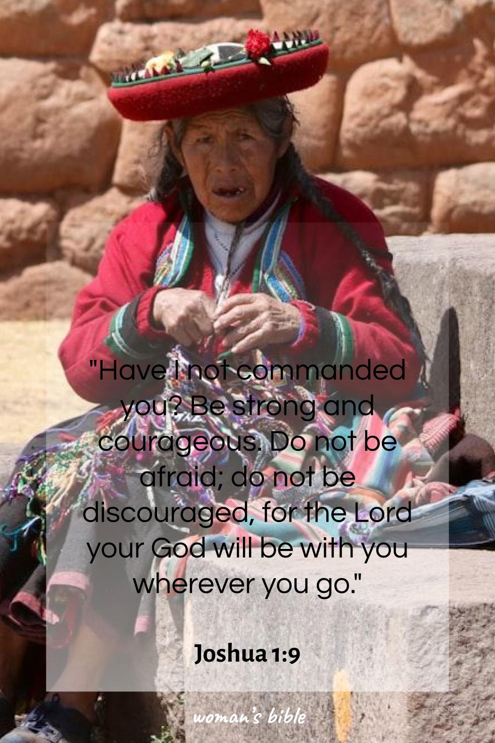 daily verse for woman Tuesday, April 21st, 2026 Joshua 1:9