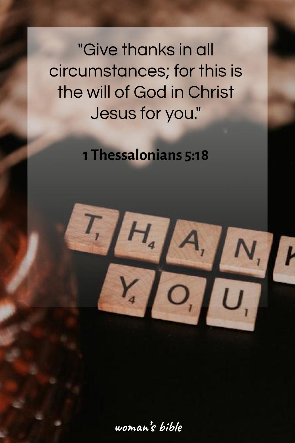 daily verse for woman Sunday, May 3rd, 2026 1 Thessalonians 5:18